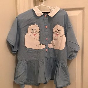 A Lazy Oaf brand blouse